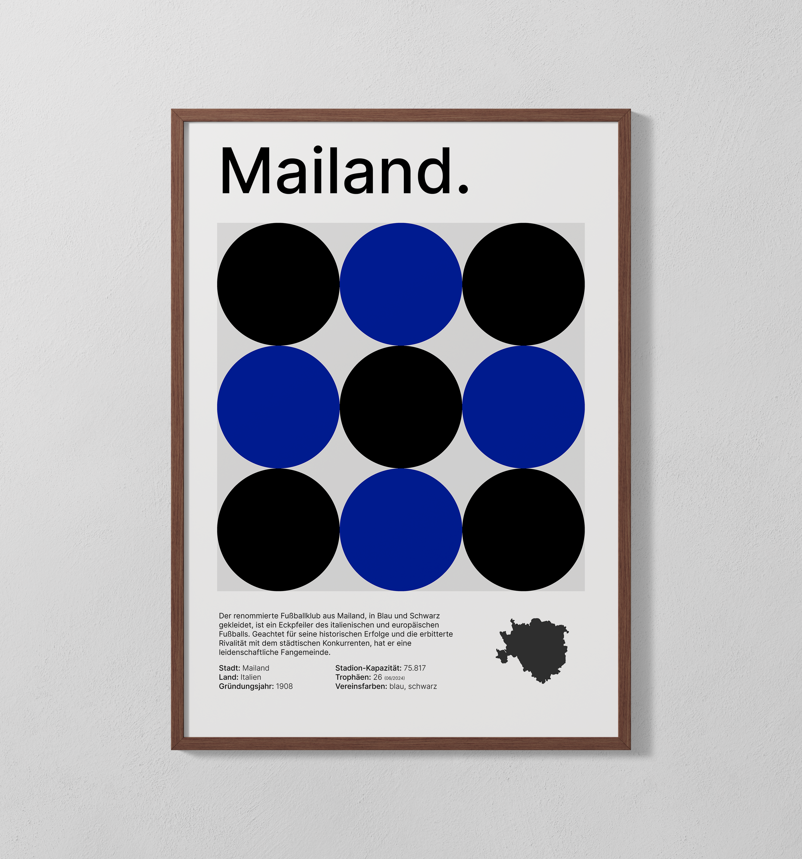 Mailand blau | Poster